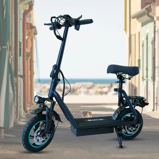 Bici elettrica V12 Pro 600W 12" – Monopattino elettrico pieghevole con manubrio